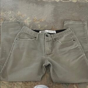 Men's Olive Green Casual Jeans
